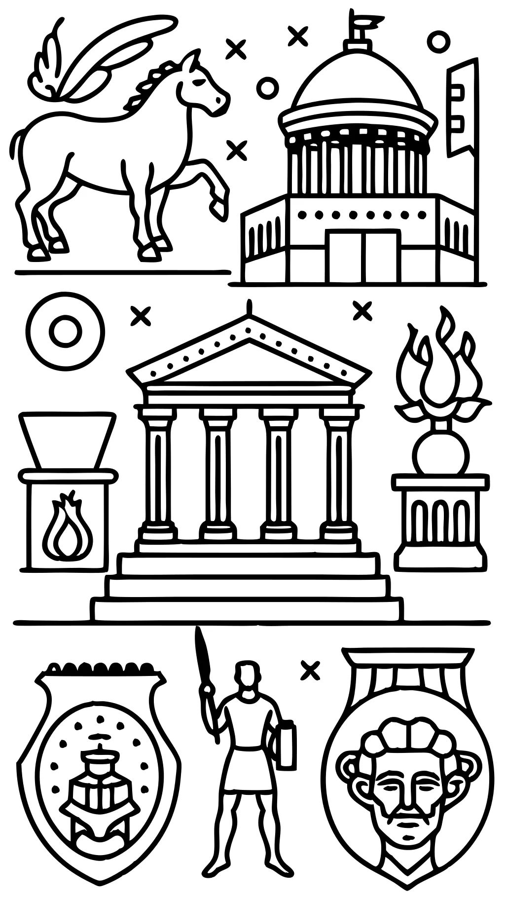 greek coloring pages